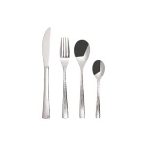 Veggie Meals - Maxwell & Williams Wayland Hammered Cutlery Set 16 Piece Silver