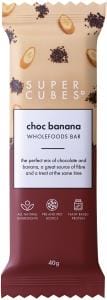 Super Cubes Chocolate Banana Wholefoods Bar G/F 40g