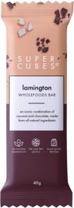 Super Cubes Lamington Wholefoods Bar G/F 40g