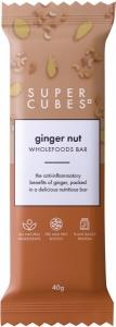 Super Cubes Ginger Nut Wholefoods Bar G/F 40g