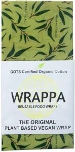 WRAPPA Organic Cotton Reusable Plant Based Jumbo Single Food Wrap Gumleaves
