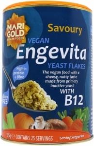 Marigold Engevita Yeast Flakes with added B12 + Zinc (Blue) 125gm