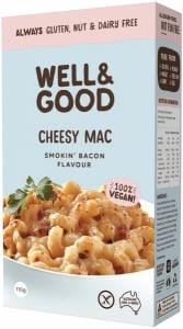 Well And Good Cheesy Mac Smokin' Bacon Flavour G/F 110g