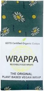 WRAPPA Organic Cotton Reusable Plant Based Jumbo Single Food Wrap Busy Bees