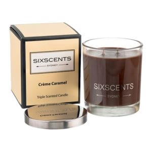 Veggie Meals - Be Enlightened Sixscents Triple Scented Candle Creme Caramel