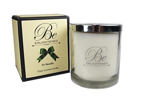 Veggie Meals - Be Enlightened Triple Scented 80hr Candle Fir Needle