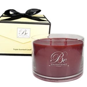 Veggie Meals - Be Enlightened Triple Scented Luxury Candle Red Roses
