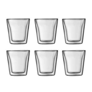Veggie Meals - Bodum CANTEEN Set of 6 glasses double wall small 0.1 l
