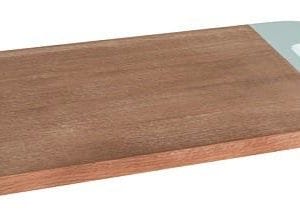 Veggie Meals - Peer Sorensen Acacia Beech wood serving board with slot handle Colour: Duck Egg Blue 40 x 20 x 1.5cm