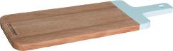 Veggie Meals - Peer Sorensen Acacia Beech wood serving board with slot handle Colour: Duck Egg Blue 48.3 x 16 x 1.5cm