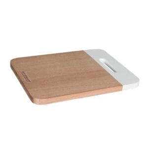 Veggie Meals - Peer Sorensen Acacia Beech wood serving board with slot handle Colour: White 30 x 24 x 1.5cm