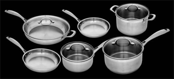 Veggie Meals - Swiss Diamond Premium Steel 10 piece Cookware Set