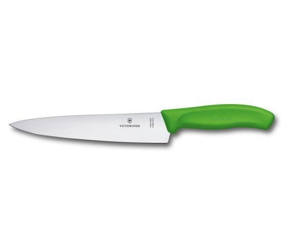 Veggie Meals - Victorinox Cooks Carving Knife 19cm Wide Blade Classic Green Blister