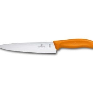 Veggie Meals - Victorinox Cooks Carving Knife 19cm Wide Blade Classic Orange Blister