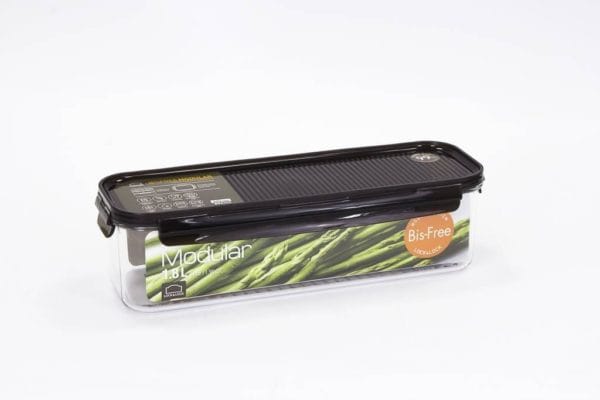 Veggie Meals - Lock & Lock Bisfree Modular Rectangular container 1.8L Long Wave Base