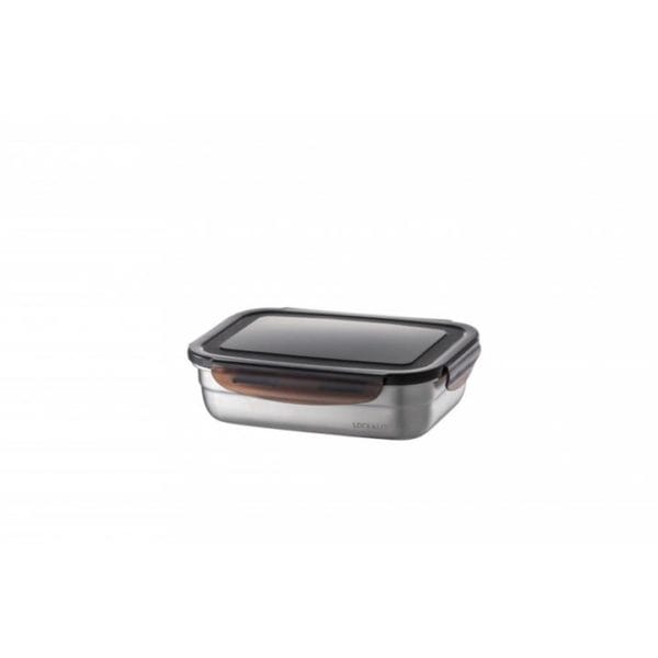 Veggie Meals - Lock & Lock Food-Safe Stainless Steel Rectangular container 670ml