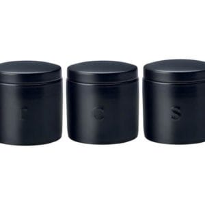 Veggie Meals - Maxwell & Williams Canister 600ml Set of 3 Black