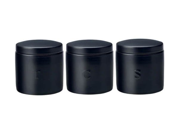 Veggie Meals - Maxwell & Williams Canister 600ml Set of 3 Black