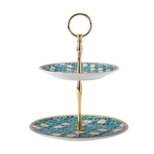Veggie Meals - Maxwell & Williams Teas & C's Kasbah 2 Tiered Cake Stand Mint Gift Boxed