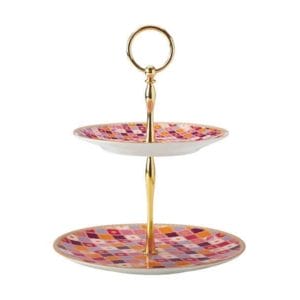Veggie Meals - Maxwell & Williams Teas & C's Kasbah 2 Tiered Cake Stand Rose Gift Boxed