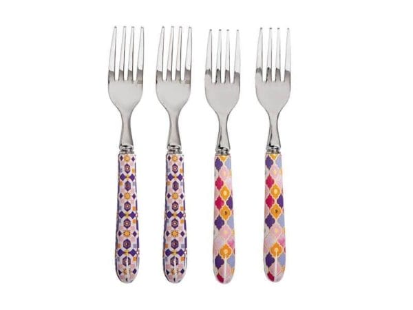 Veggie Meals - Maxwell & Williams Teas & C's Kasbah Cake Fork Set of 4 Rose Gift Boxed