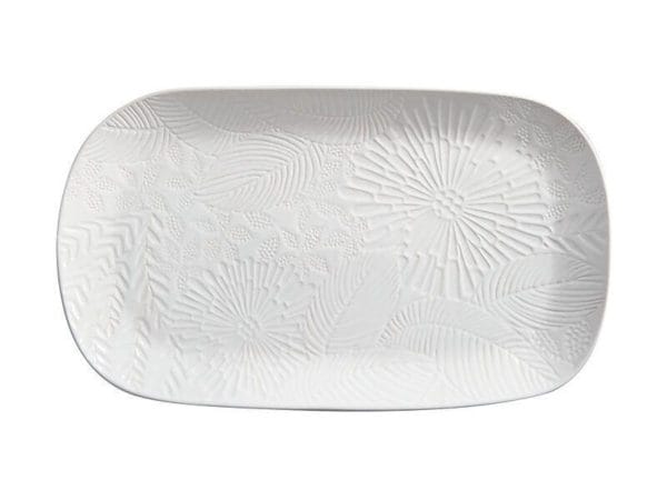 Veggie Meals - Panama Oblong Platter 39x23cm White Gift Boxed