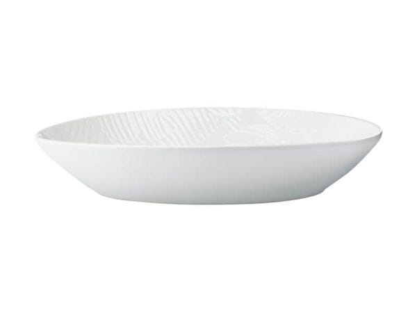 Veggie Meals - Panama Oval Serving Bowl 32x23cm White Gift Boxed