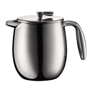 Veggie Meals - Bodum Columbia French Press Coffee Maker Double wall 4 cup 0.5 l 17 oz s/s Shiny