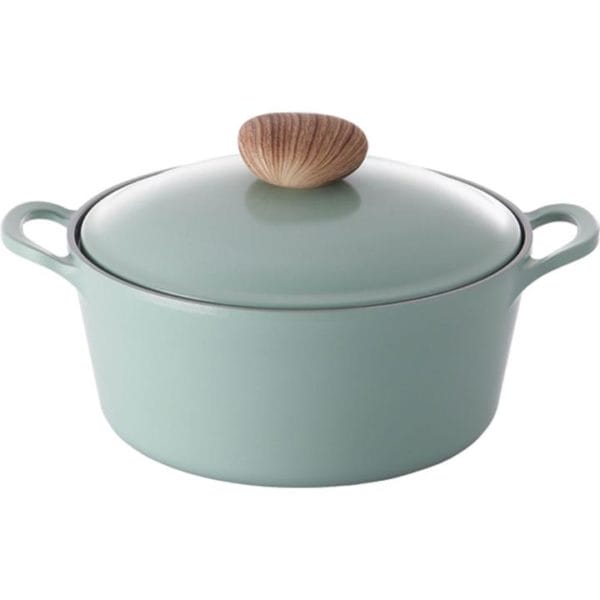 Veggie Meals - Neoflam Retro 26cm Casserole 5.5L Green Demer Induction with Die-Casted Lid
