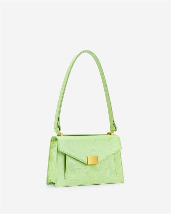 Veggie Meals - Lilian Bag - Lime Green Lizard - Fashion Women Vegan Bag