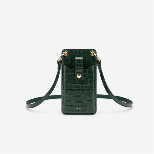 Veggie Meals - Quinn Phone Bag - Dark Green Croc