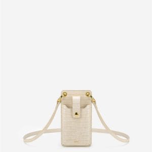 Veggie Meals - Quinn Phone Bag - Ivory  Croc