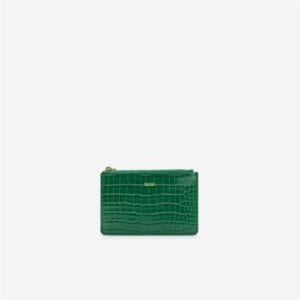 Veggie Meals - Quinn Zipped Card Holder - Green Croc