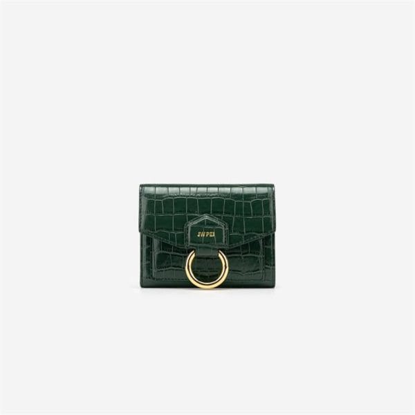 Veggie Meals - Stella Wallet - Dark Green Croc