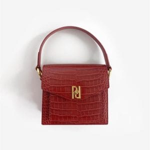 Veggie Meals - Lucy Bag -  Wine Red Croc