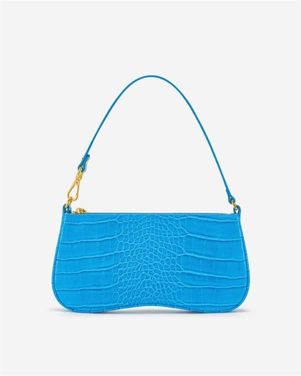 Veggie Meals - Eva Shoulder Bag - Lake Blue Croc