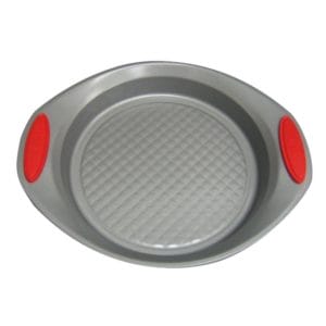 Veggie Meals - Prestige Create 20cm Round Cake Pan with red Silicone Grip
