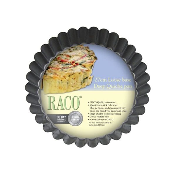 Veggie Meals - RACO Bakeware Loose Base 27cm Deep Quiche Pan