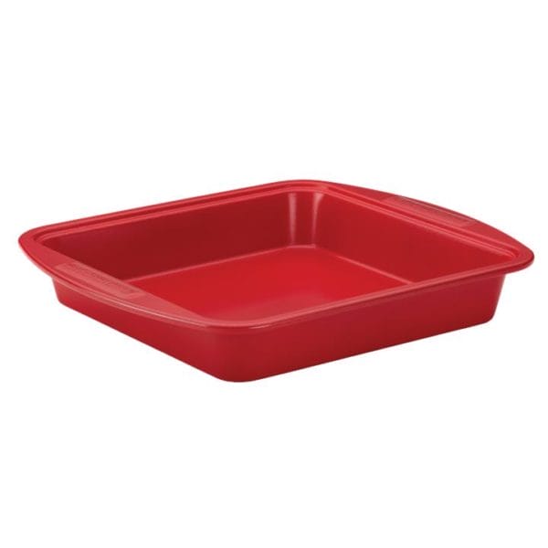 Veggie Meals - Silverstone  Bakeware Square Cake Pan Red