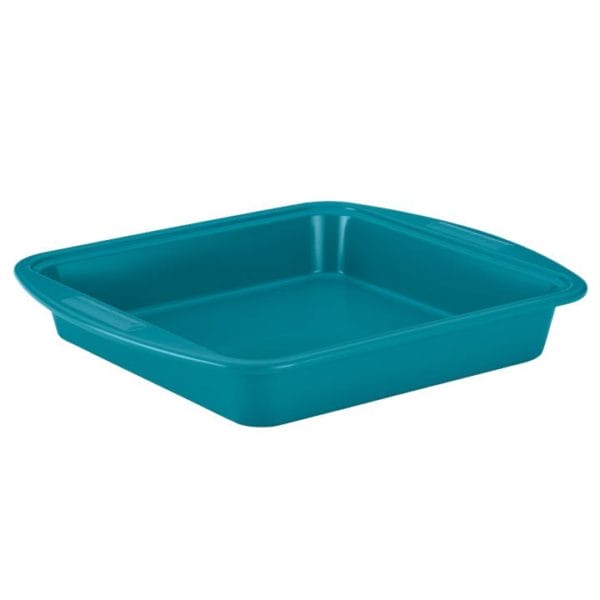 Veggie Meals - Silverstone  Bakeware Square Cake Pan Teal