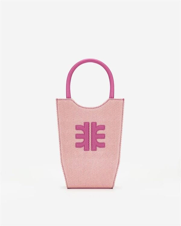 Veggie Meals - FEI Canvas Mini Tote Bag - Rose Pink