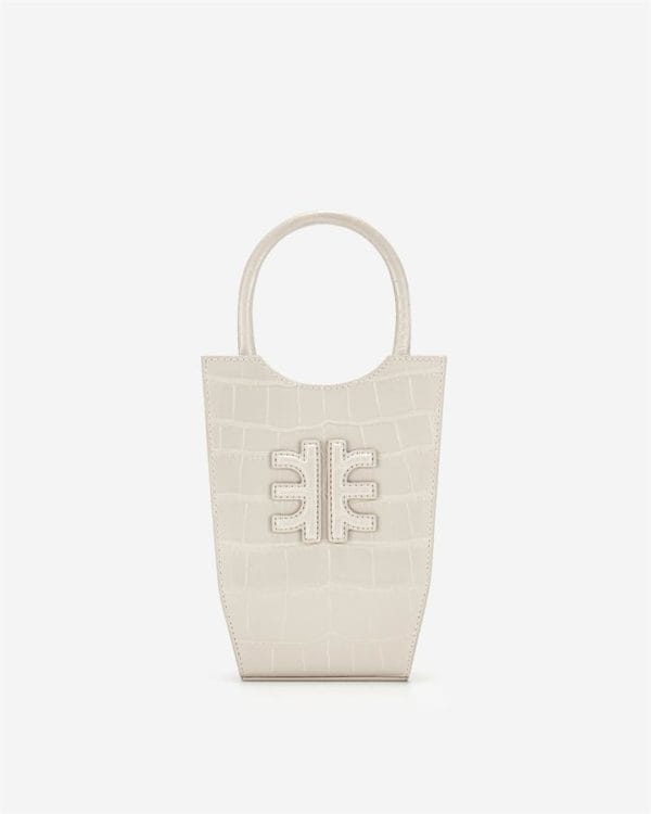 Veggie Meals - FEI Mini Tote Bag - Beige Croc