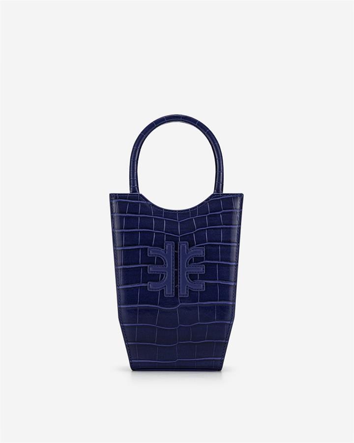 Veggie Meals - FEI Mini Tote Bag - Dark Blue Croc
