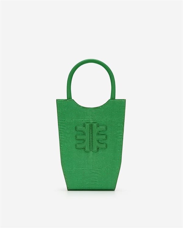 Veggie Meals - FEI Mini Tote Bag - Grass Green Lizard