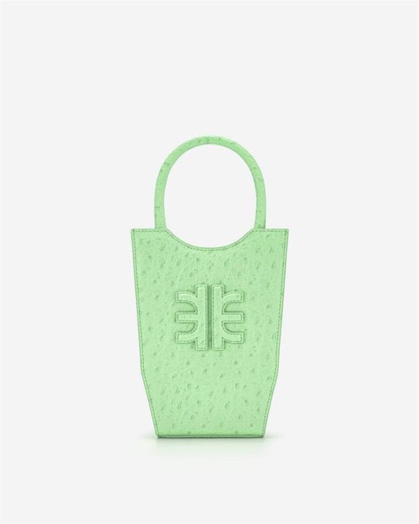 Veggie Meals - FEI Mini Tote Bag - Lake Green Ostrich