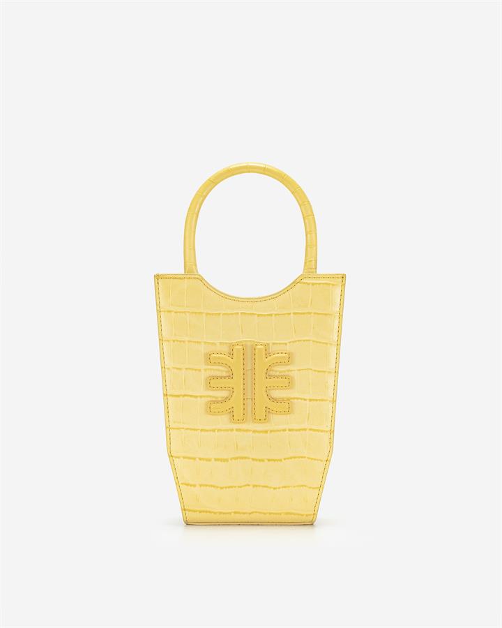Veggie Meals - FEI Mini Tote Bag - Light Yellow Croc