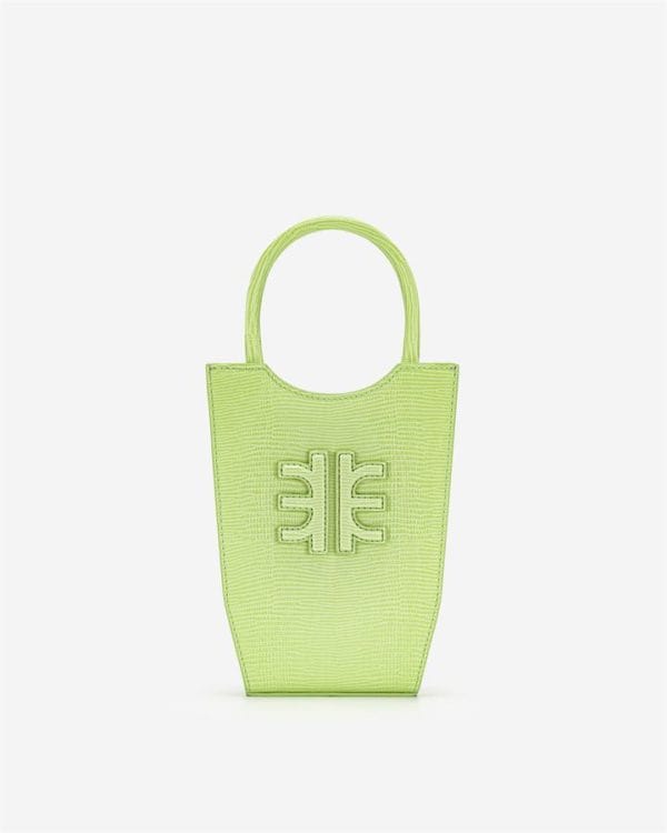 Veggie Meals - FEI Mini Tote Bag - Lime Green Lizard