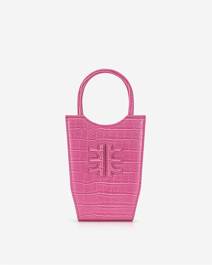Veggie Meals - FEI Mini Tote Bag - Rose Pink Croc