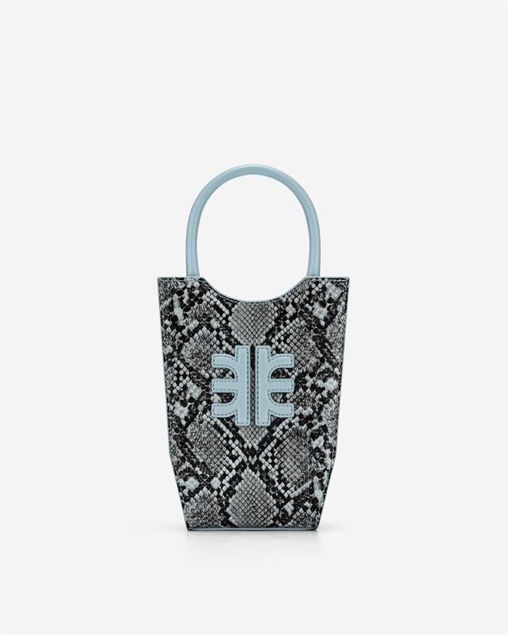 Veggie Meals - FEI Mini Tote Bag - Sky Snake Embossed