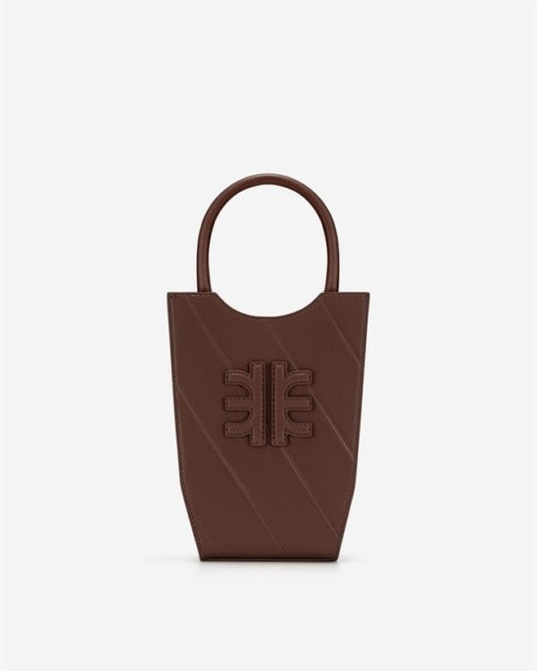 Veggie Meals - FEI Twill Mini Tote Bag - Brown